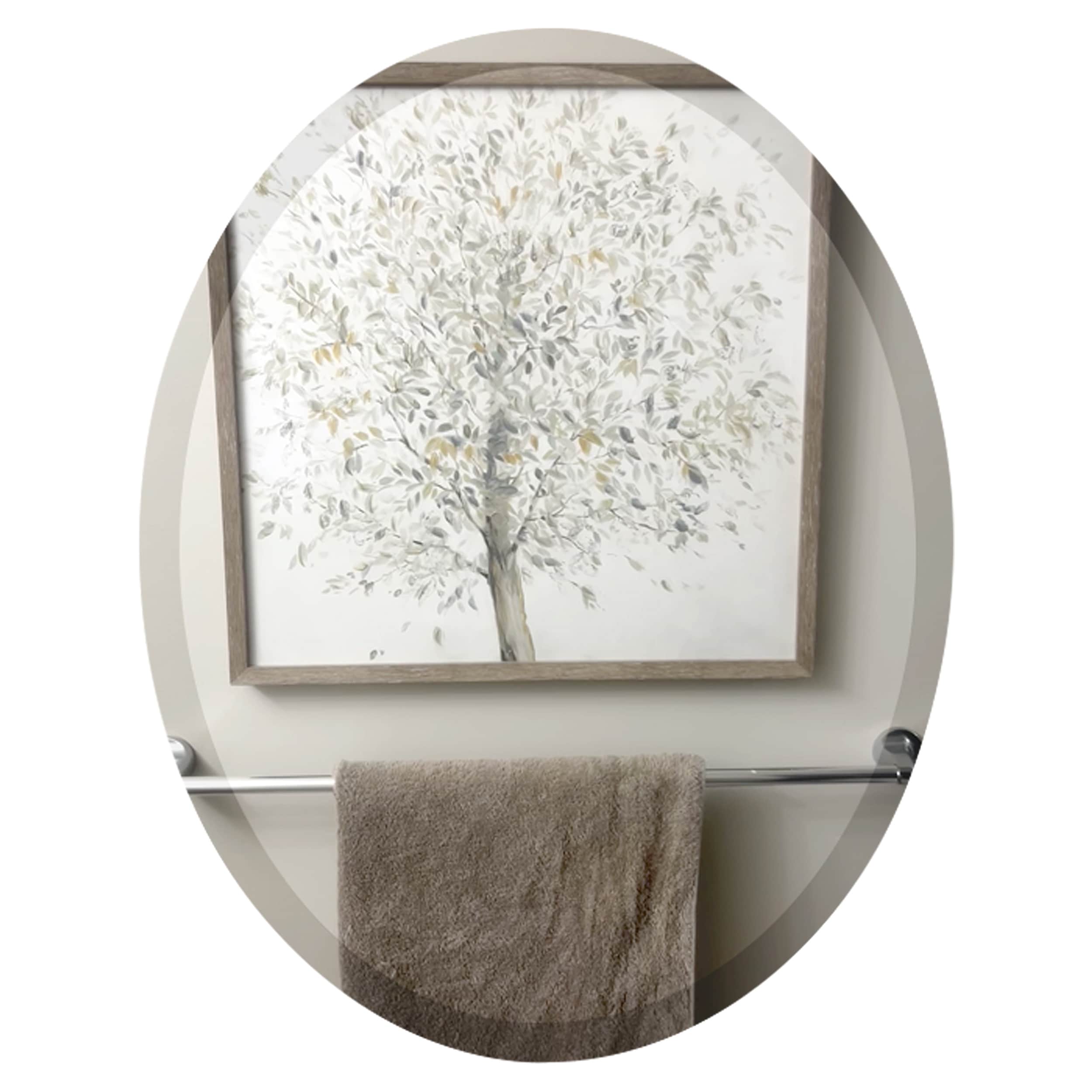 Miroir biseauté ovale sans cadre Wells