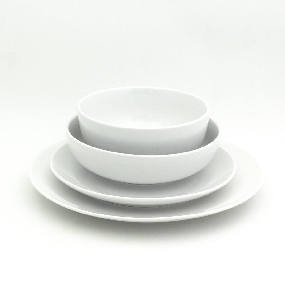 Service de table en porcelaine blanche essentielle Euro Ceramica 16 pièces/32 pièces