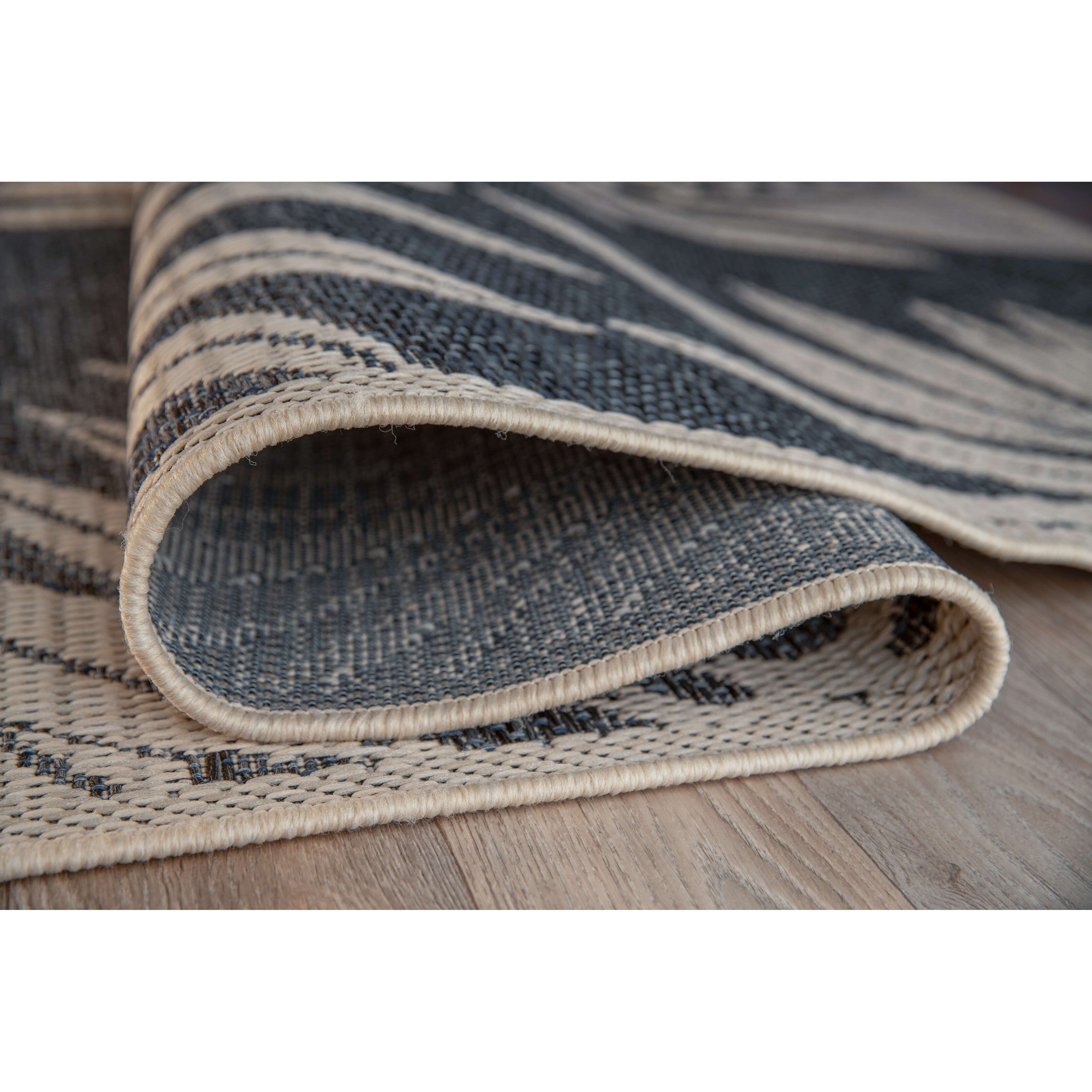 Tapis d'intérieur/extérieur à motif floral contemporain World Rug Gallery