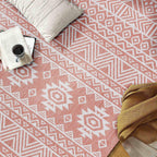 Tapis d'intérieur/extérieur texturé à motif géométrique bohème vieilli World Rug Gallery