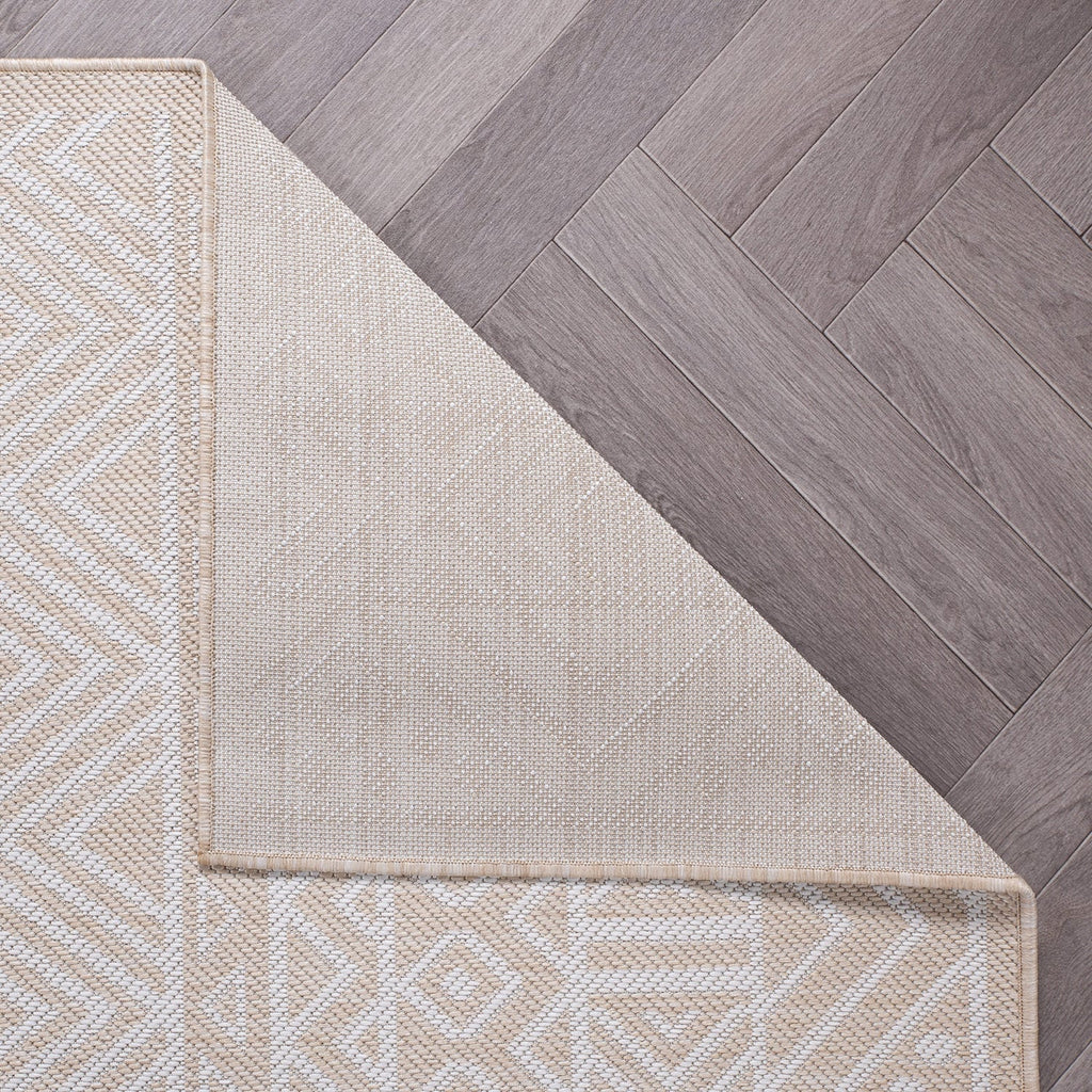 Tapis d'intérieur/extérieur texturé à motif géométrique bohème vieilli World Rug Gallery