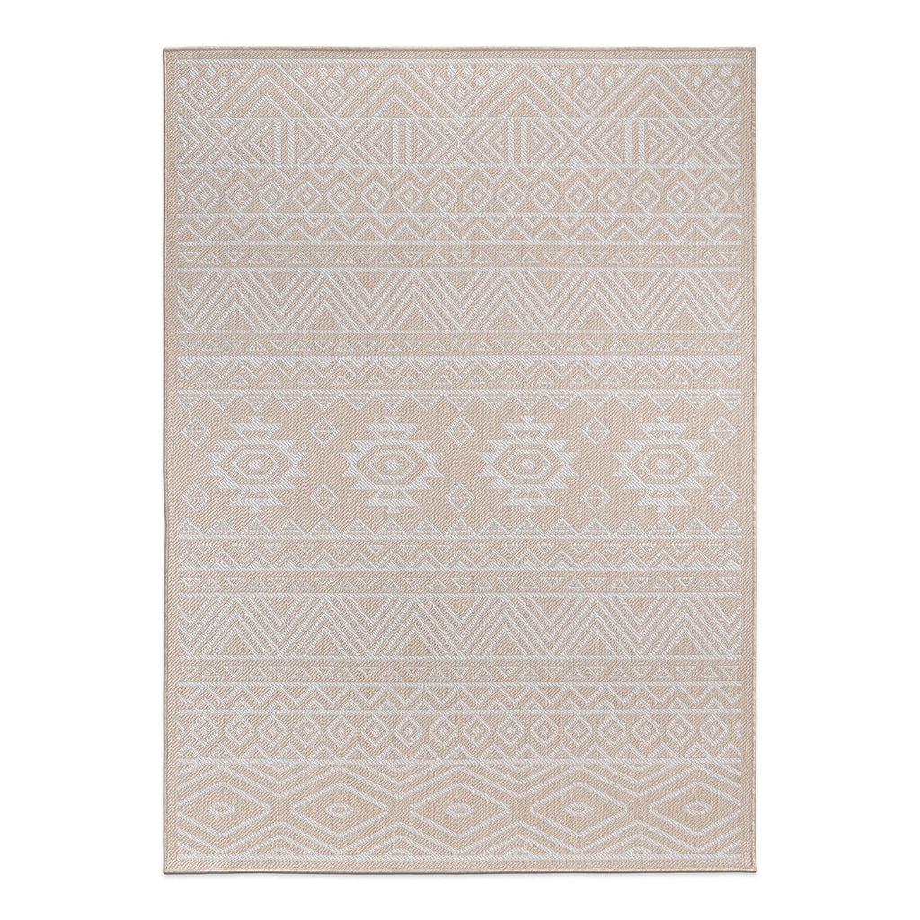 Tapis d'intérieur/extérieur texturé à motif géométrique bohème vieilli World Rug Gallery