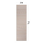 Tapis d'intérieur/extérieur texturé à motif géométrique bohème vieilli World Rug Gallery