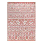 Tapis d'intérieur/extérieur texturé à motif géométrique bohème vieilli World Rug Gallery