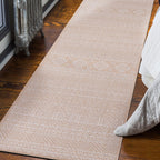 Tapis d'intérieur/extérieur texturé à motif géométrique bohème vieilli World Rug Gallery