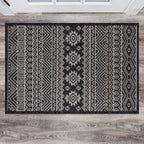 Tapis d'intérieur/extérieur texturé à motif géométrique bohème vieilli World Rug Gallery