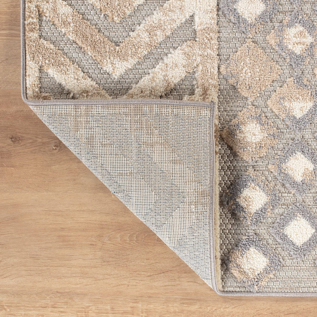 Tapis géométrique d'intérieur/extérieur vieilli World Rug Gallery