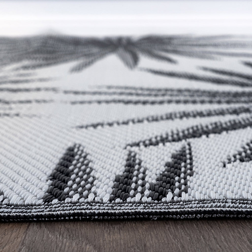 Tapis d'extérieur réversibles en plastique recyclé à motifs floraux tropicaux de la World Rug Gallery