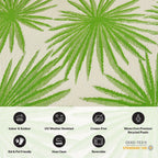 Tapis d'extérieur réversibles en plastique recyclé à motifs floraux tropicaux de la World Rug Gallery