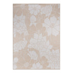 Tapis d'intérieur/extérieur texturé à motif floral moderne World Rug Gallery