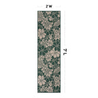 Tapis d'intérieur/extérieur texturé à motif floral moderne World Rug Gallery