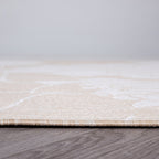 Tapis d'intérieur/extérieur texturé à motif floral moderne World Rug Gallery