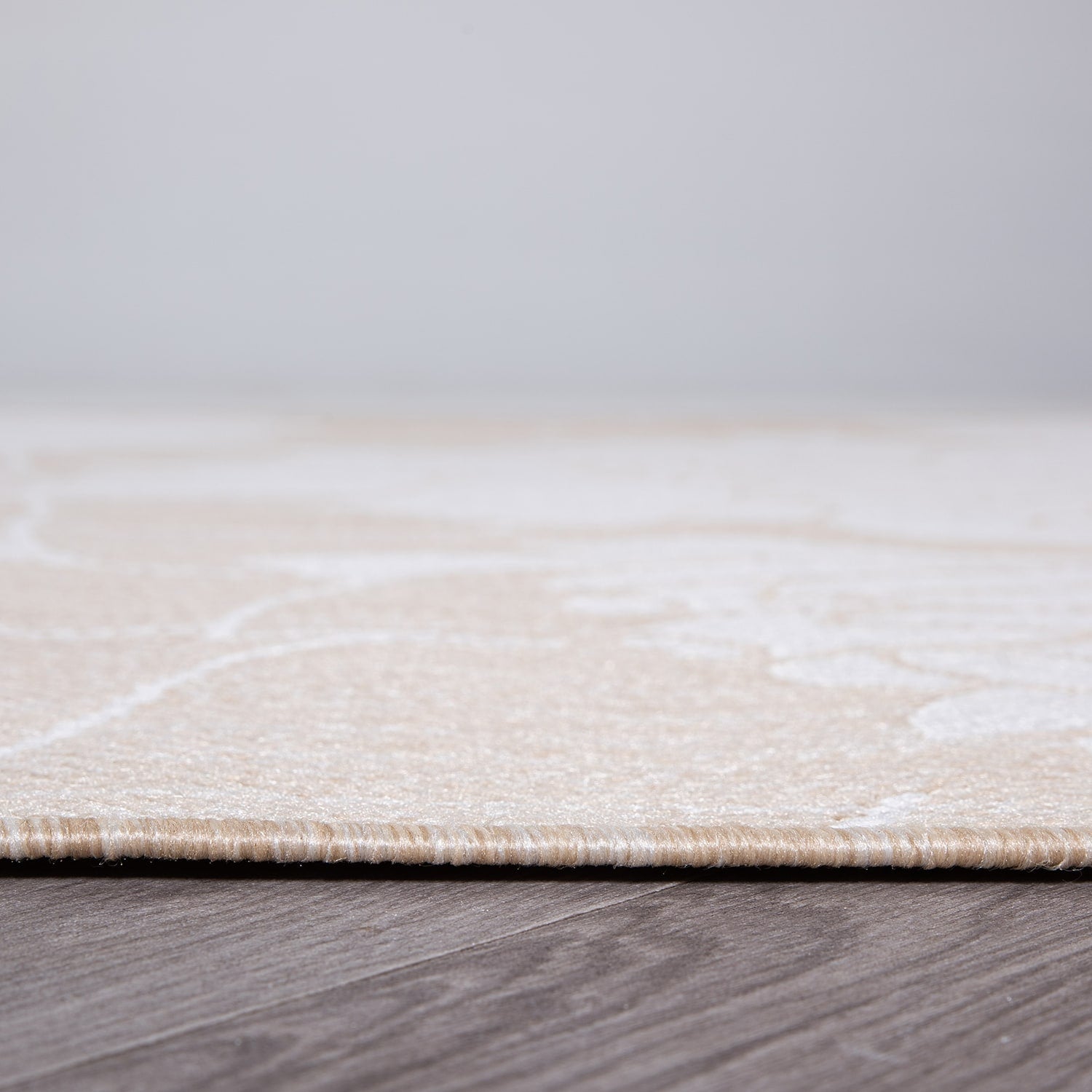 Tapis d'intérieur/extérieur texturé à motif floral moderne World Rug Gallery