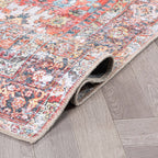 Tapis antidérapant lavable en machine, style transitionnel et vieilli, de la World Rug Gallery