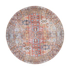 Tapis antidérapant lavable en machine, style transitionnel et vieilli, de la World Rug Gallery