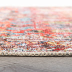Tapis antidérapant lavable en machine, style transitionnel et vieilli, de la World Rug Gallery
