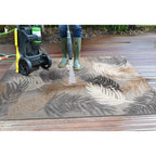 Tapis d'intérieur/extérieur moderne à motif floral tropical World Rug Gallery