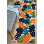 Tapis d'intérieur/extérieur moderne à motif floral tropical World Rug Gallery