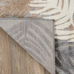 Tapis d'intérieur/extérieur moderne à motif floral tropical World Rug Gallery