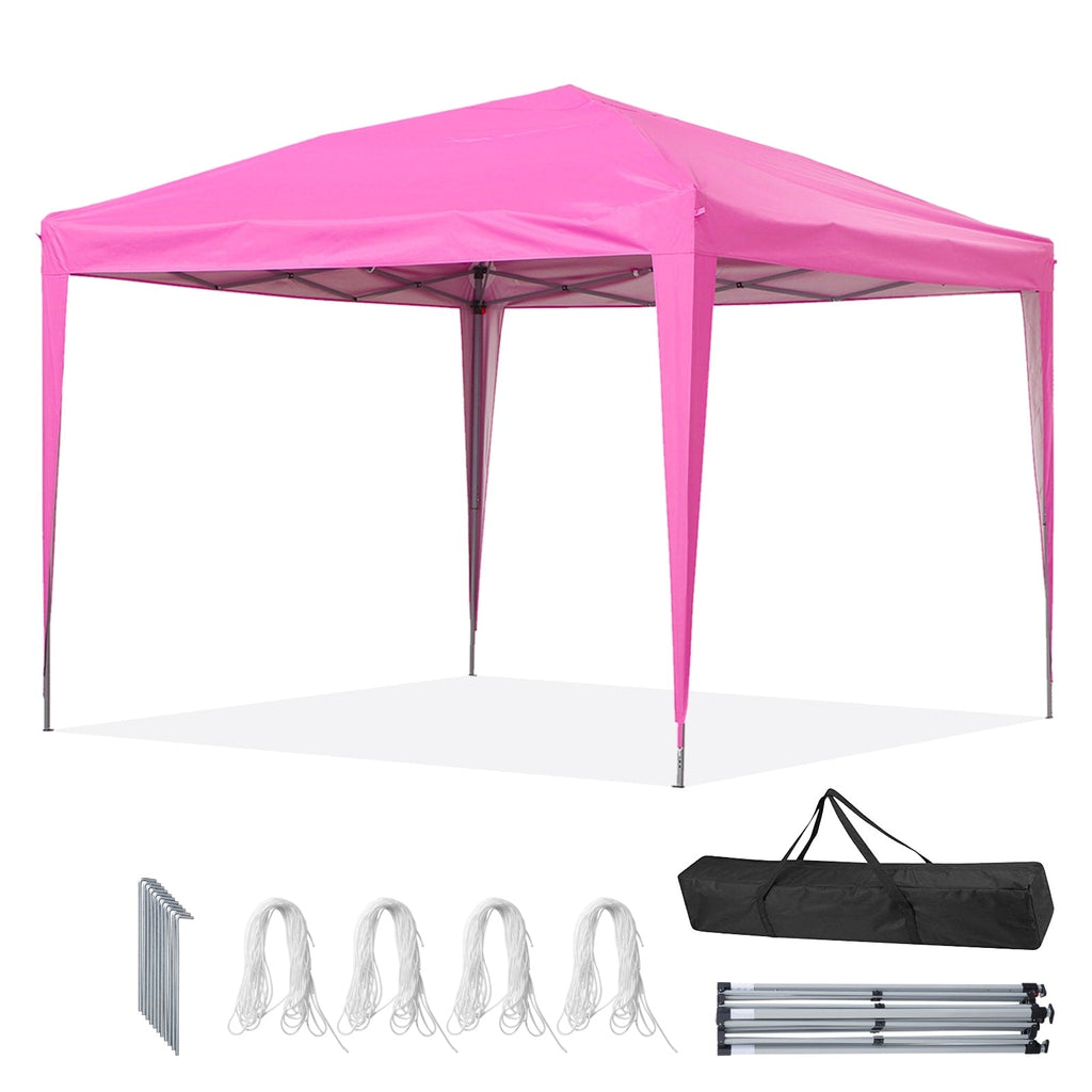 Tente de jardin pop-up Zenova 10' x 10' pour extérieur, tonnelle, fête, mariage
