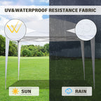 Tente de jardin pop-up Zenova 10' x 10' pour extérieur, tonnelle, fête, mariage