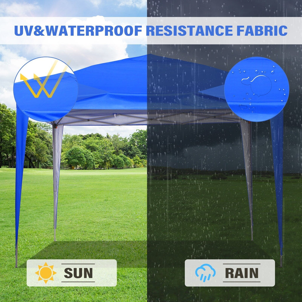 Tente de jardin pop-up Zenova 10' x 10' pour extérieur, tonnelle, fête, mariage