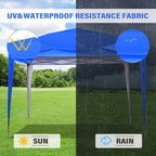 Tente de jardin pop-up Zenova 10' x 10' pour extérieur, tonnelle, fête, mariage