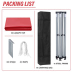 Tente de jardin pop-up Zenova 10' x 10' pour extérieur, tonnelle, fête, mariage