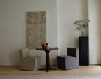 Housse de canapé et chaise à roulettes