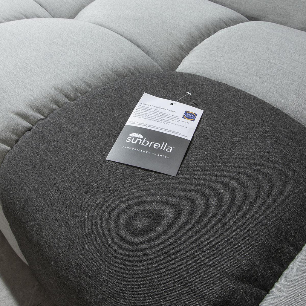 Canapé de jardin 3 places Blow Premium Gris plomb 281 cm