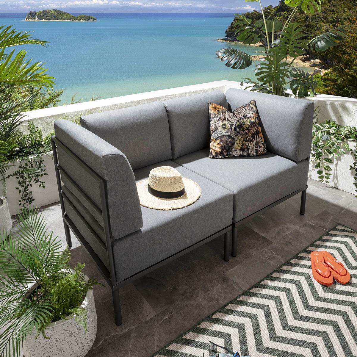 Profilé d'angle modulaire Alfie Gris 72 cm