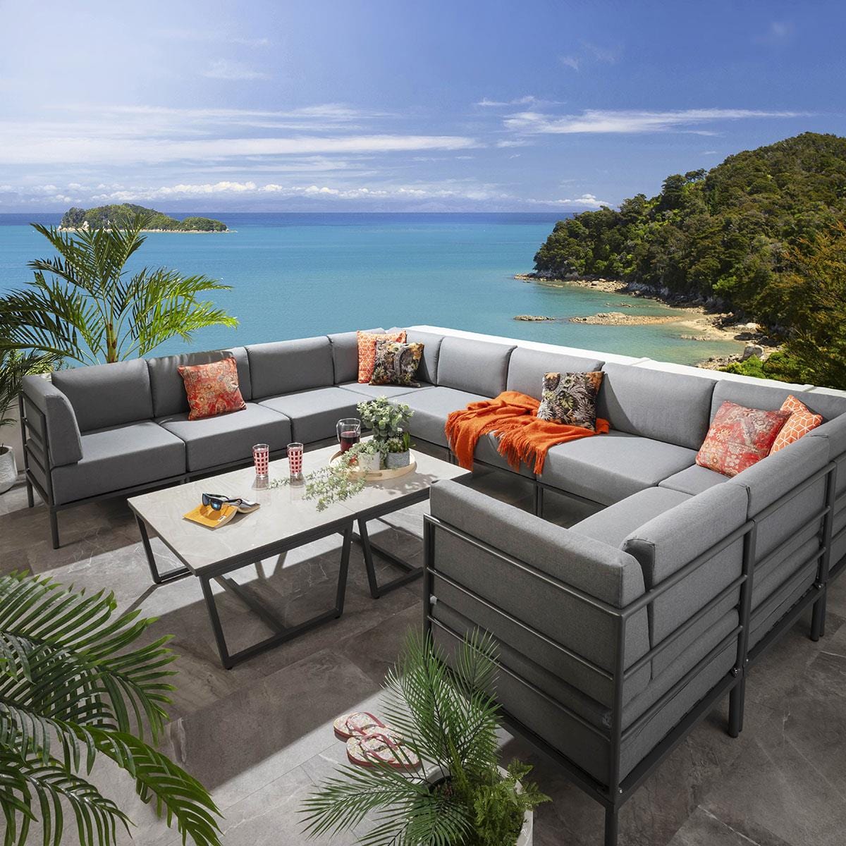 Profilé d'angle modulaire Alfie Gris 72 cm