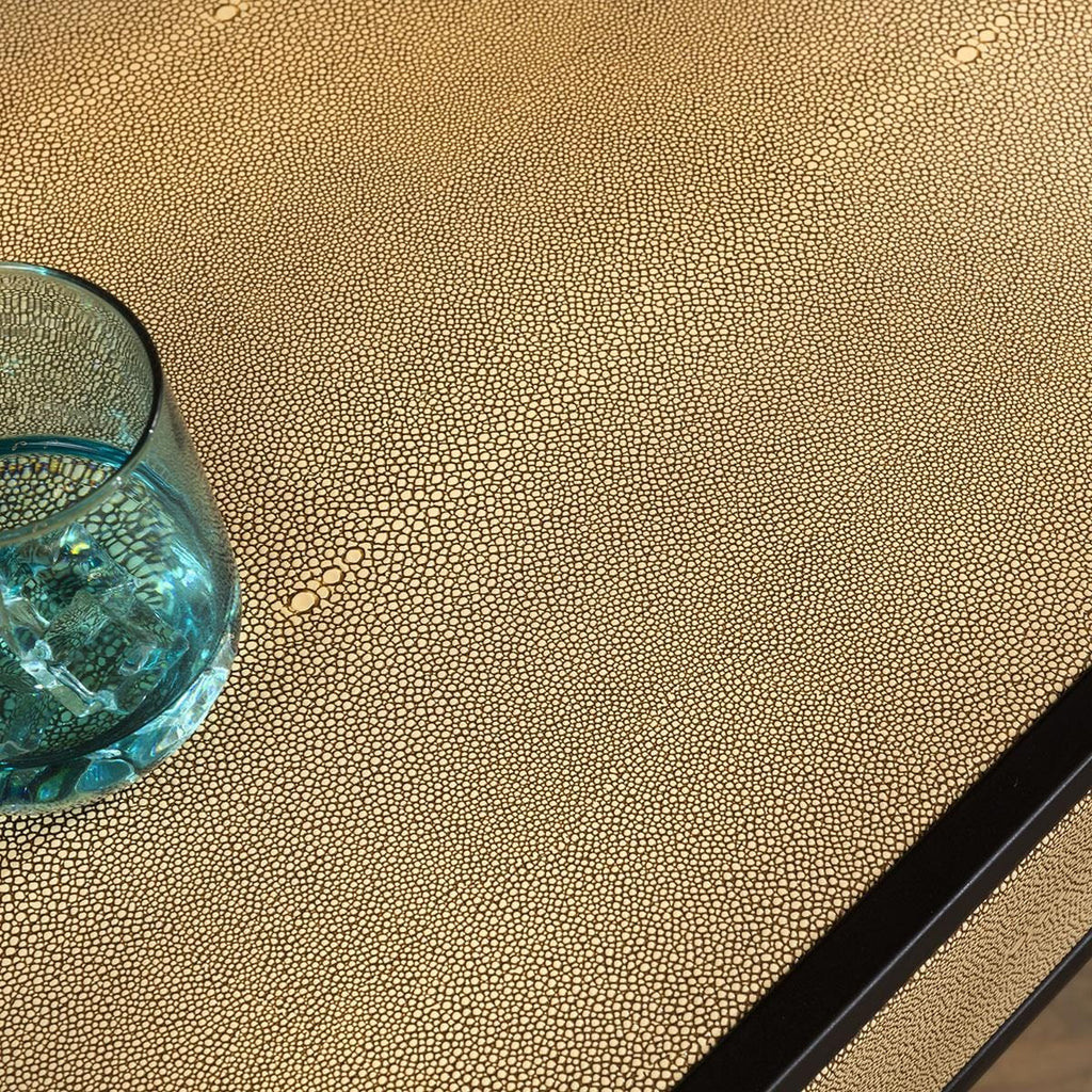 Shagreen Desk Dressing Table Yellow 140cm