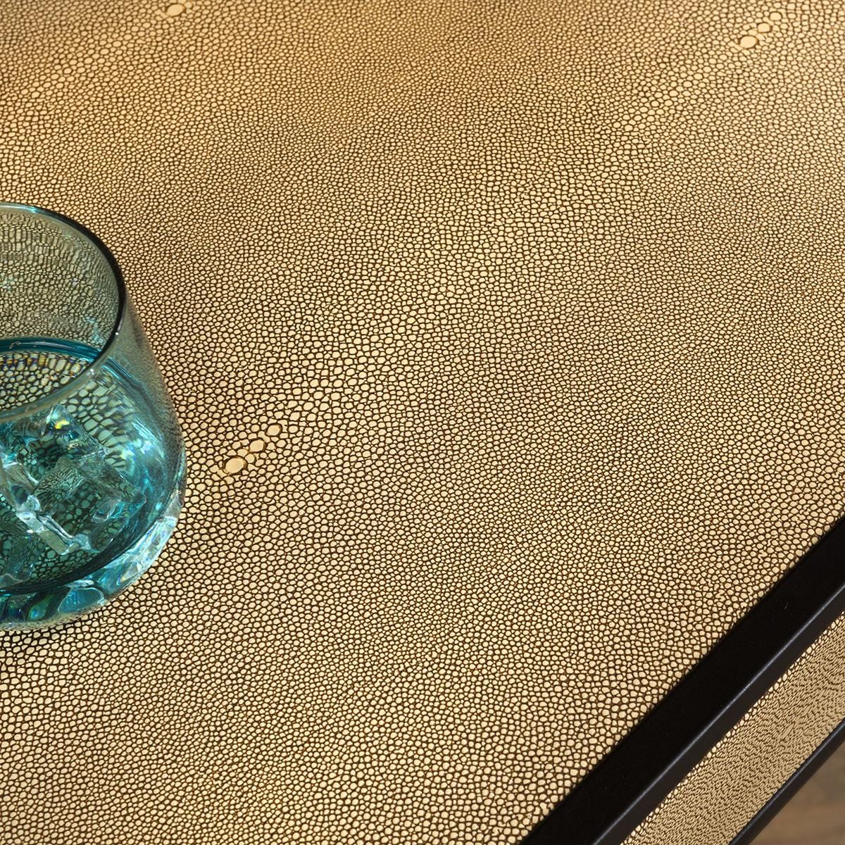 Shagreen Desk Dressing Table Yellow 140cm