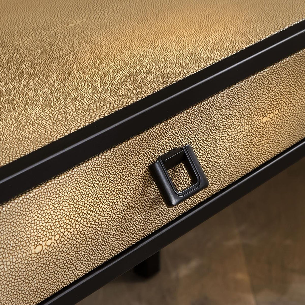 Shagreen Desk Dressing Table Yellow 140cm