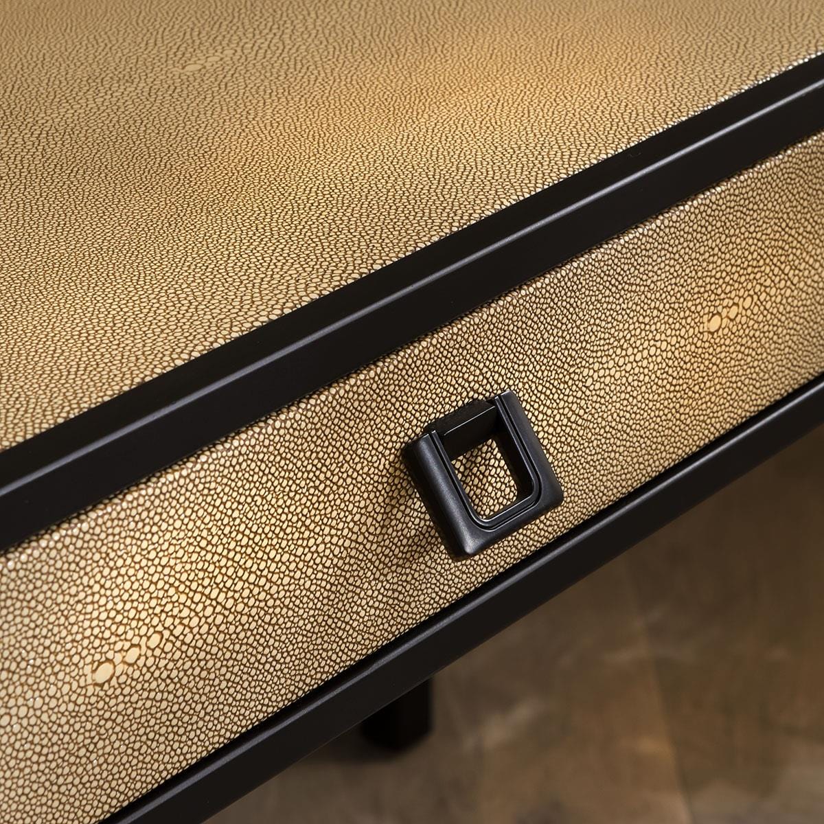 Shagreen Desk Dressing Table Yellow 140cm