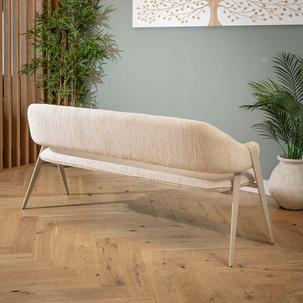 Banc de salle à manger 3 places Freya Ultra-Moderne Crème 180 cm