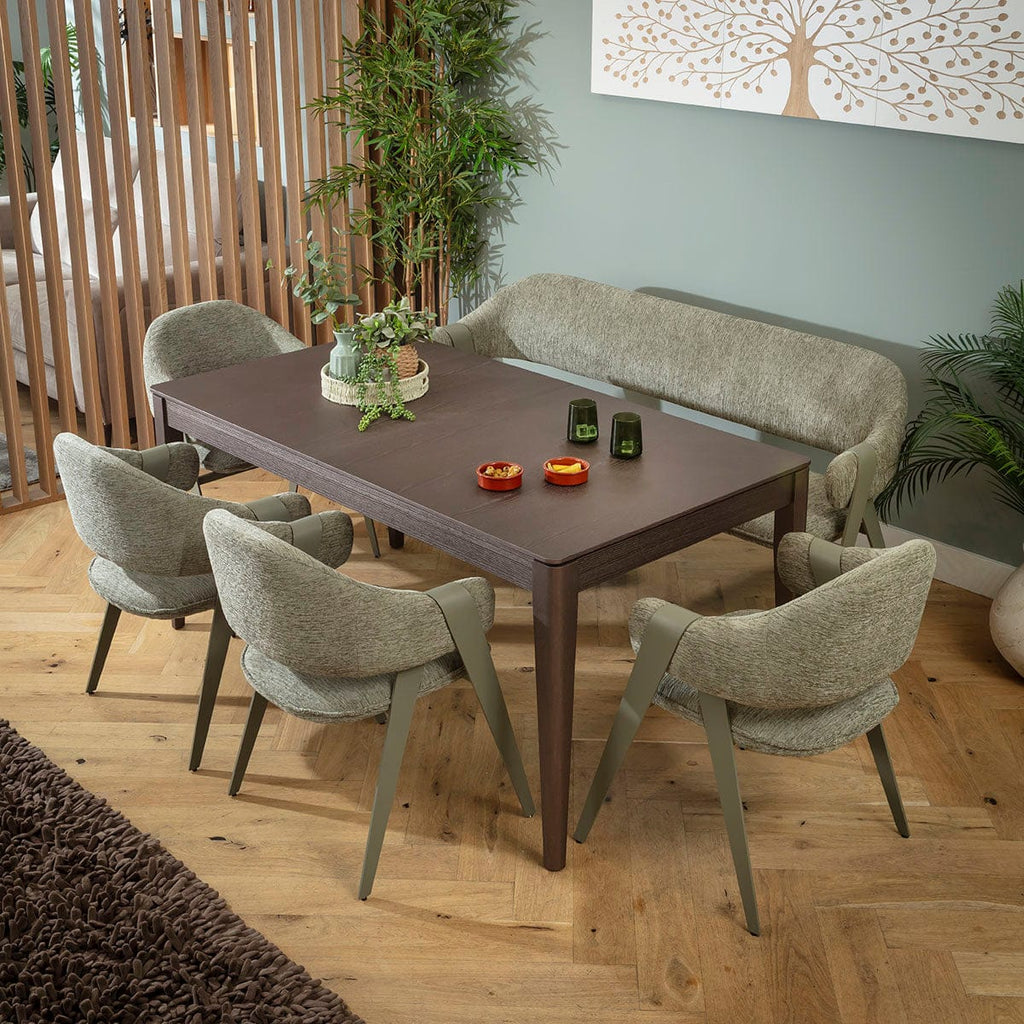 Banc de salle à manger 3 places Freya Ultra-Moderne Vert 180 cm