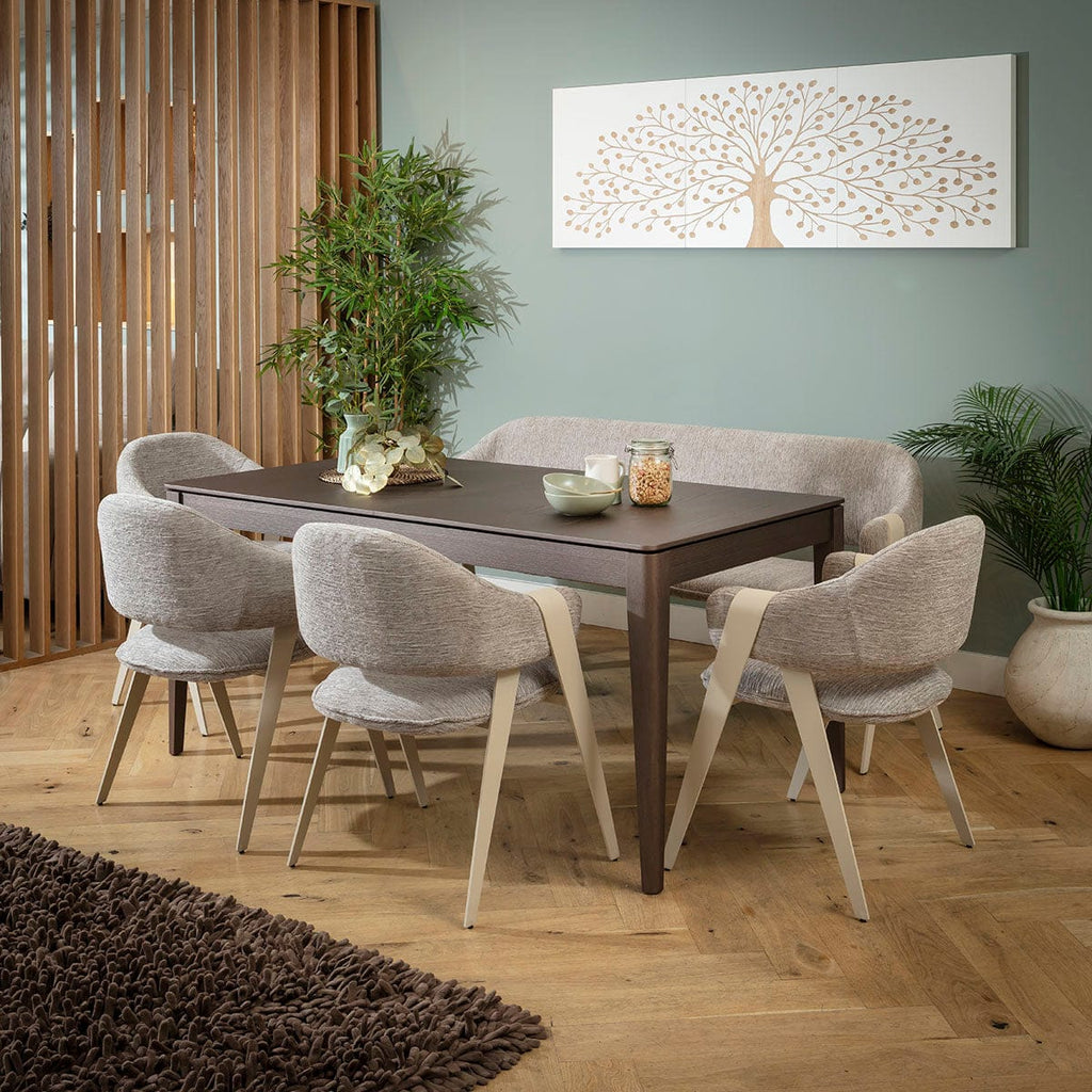 Banc de salle à manger 3 places Freya Ultra-Moderne Gris 180 cm