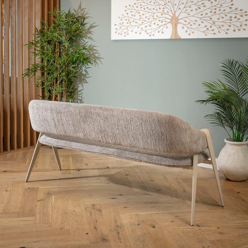 Banc de salle à manger 3 places Freya Ultra-Moderne Gris 180 cm