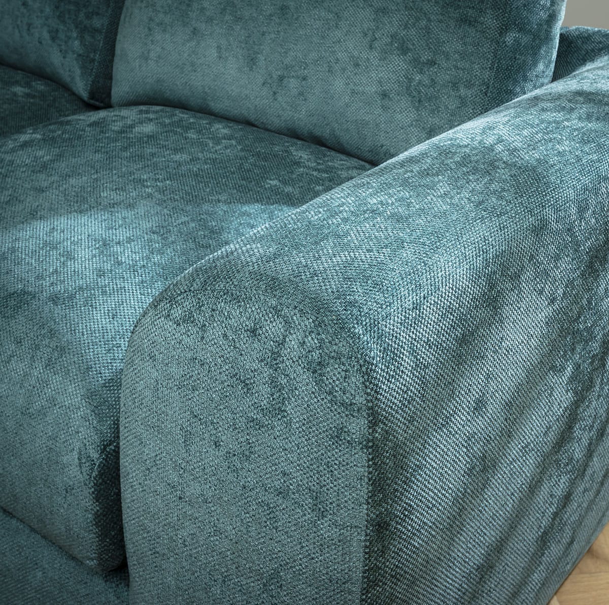 Canapé d'angle moderne Gala ExDisplay Oleandro Teal 265x210cm