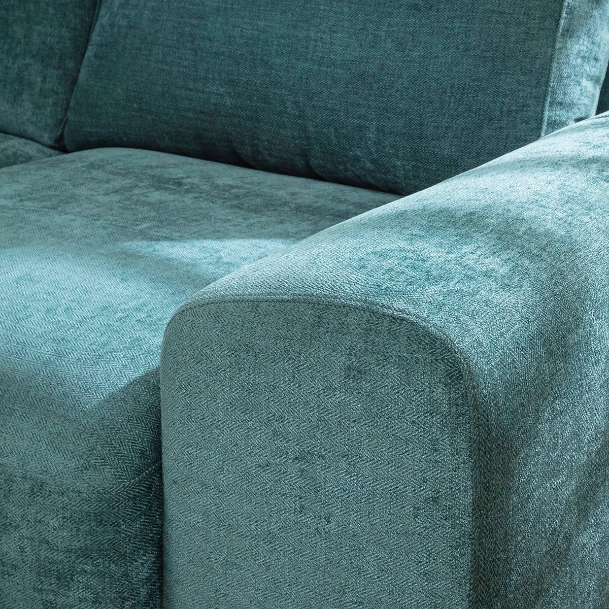 Canapé d'angle moderne ExDisplay Grande Scenario Vert bouteille 250x250cm