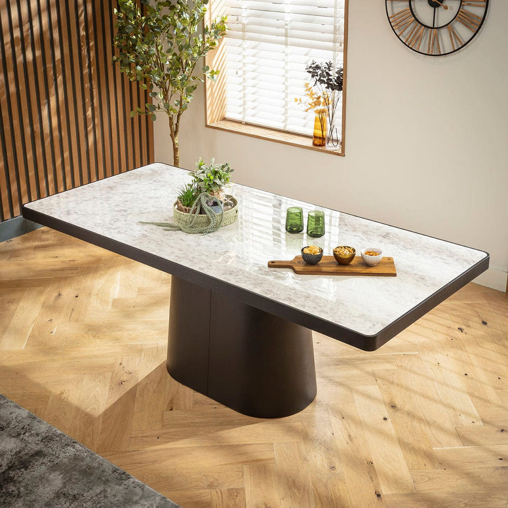 Ensemble de salle à manger moderne 8 places Piper &amp; Hastings en céramique verte et grise