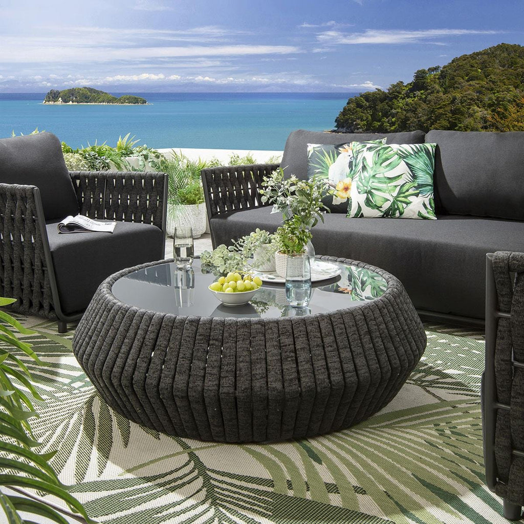 Ensemble canapé et fauteuil de jardin 5 places Sundowner, couleur anthracite