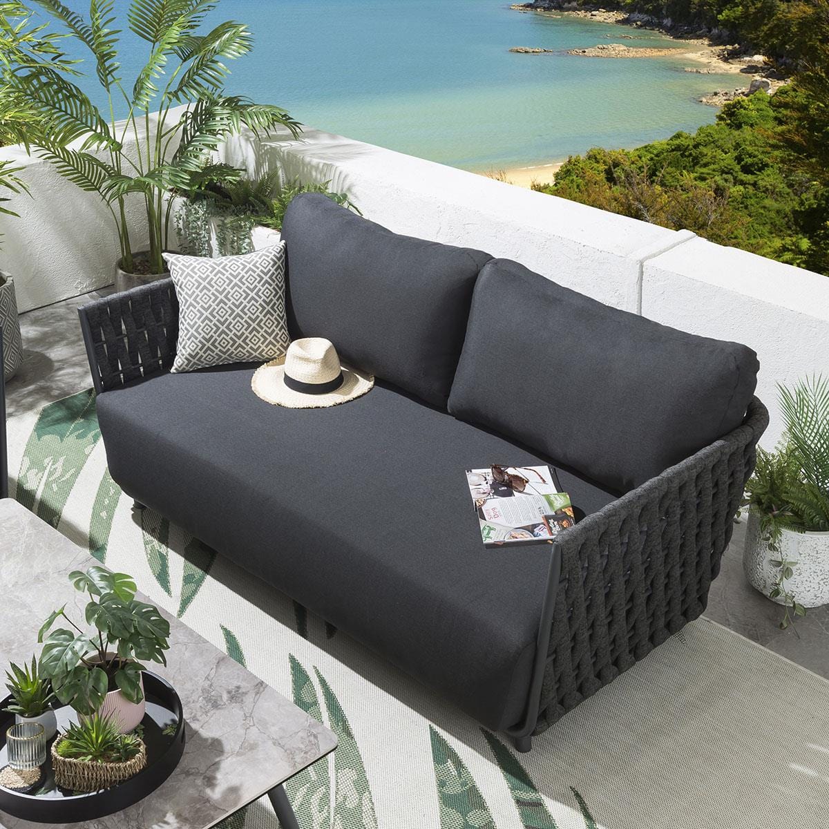 Ensemble canapé et table de jardin Sundowner - Anthracite