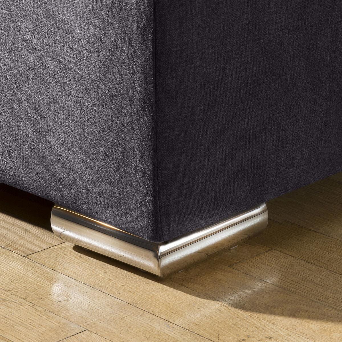 Canapé 2 places Mikey Small, gris foncé, 190 x 95 cm, 2S