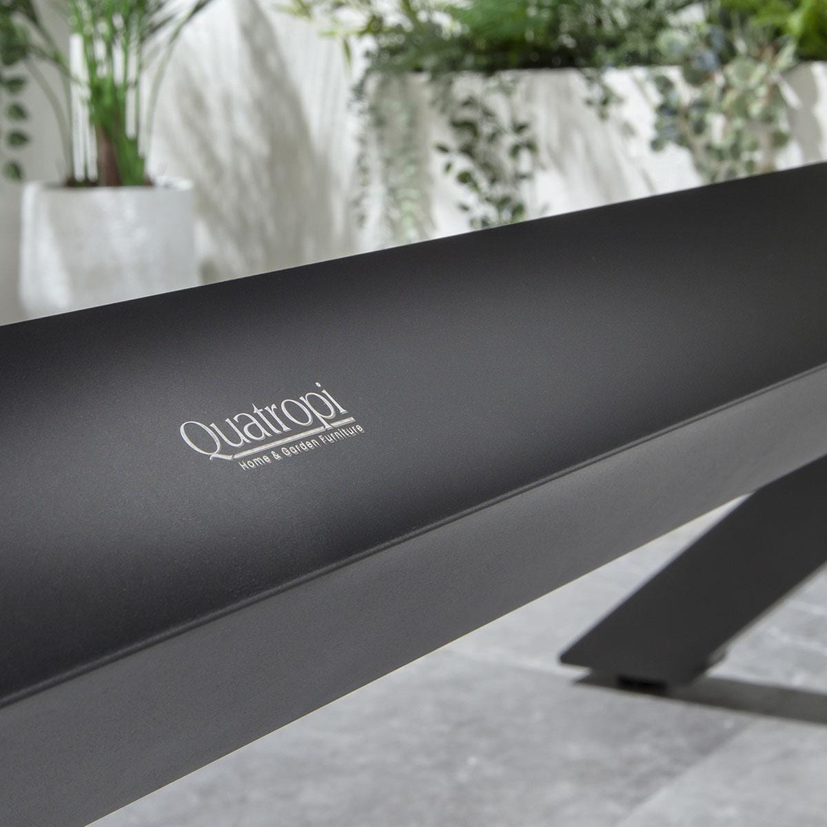 Ensemble de salle à manger de jardin Verity 10 places, gris aluminium