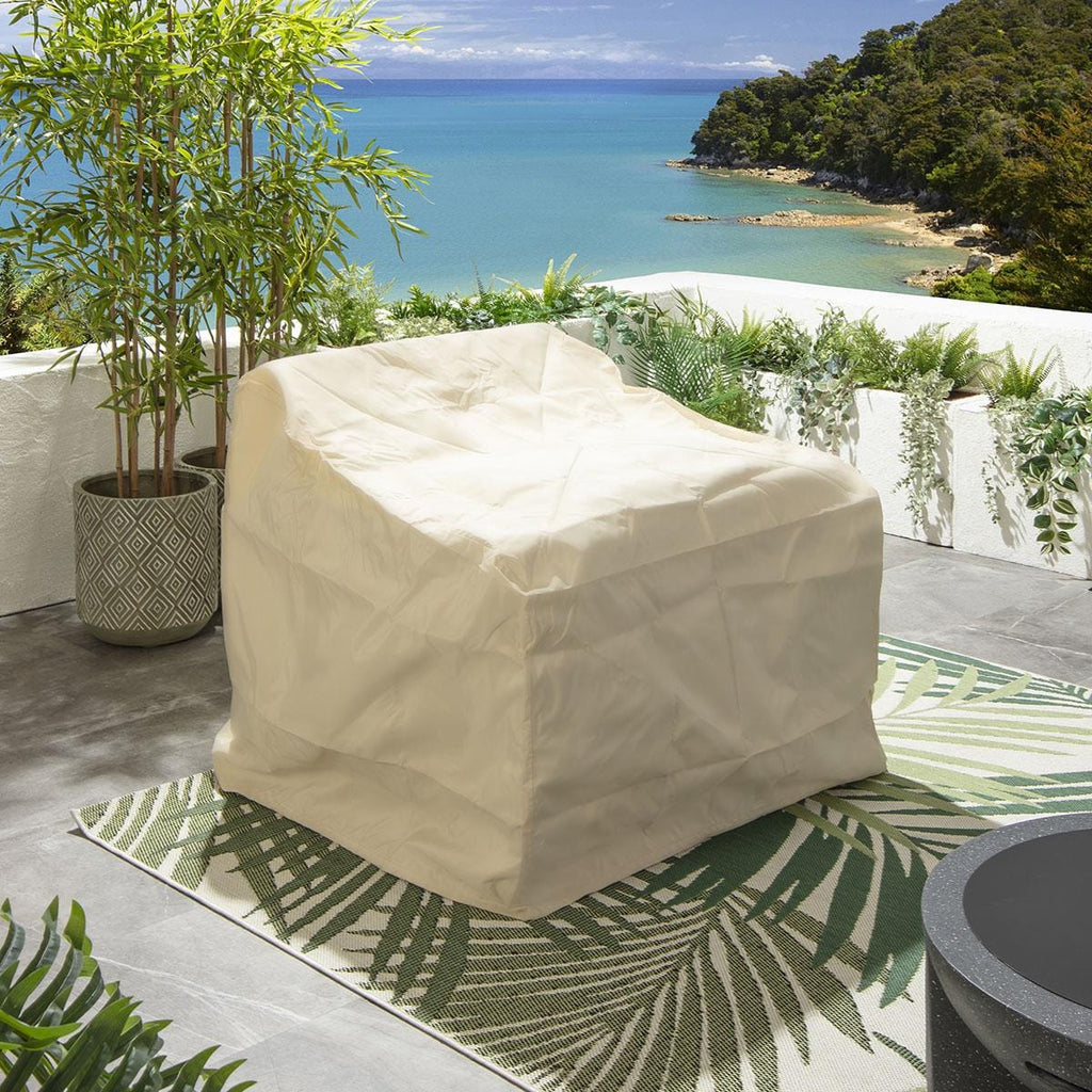 Ensemble canapé et fauteuil de jardin Freddy 4 places gris