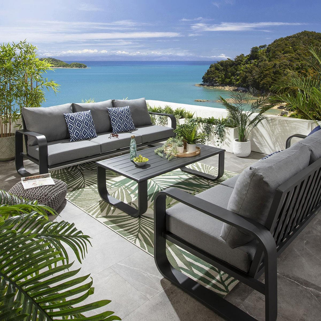 Ensemble de canapés de jardin 6 places Freddy, gris