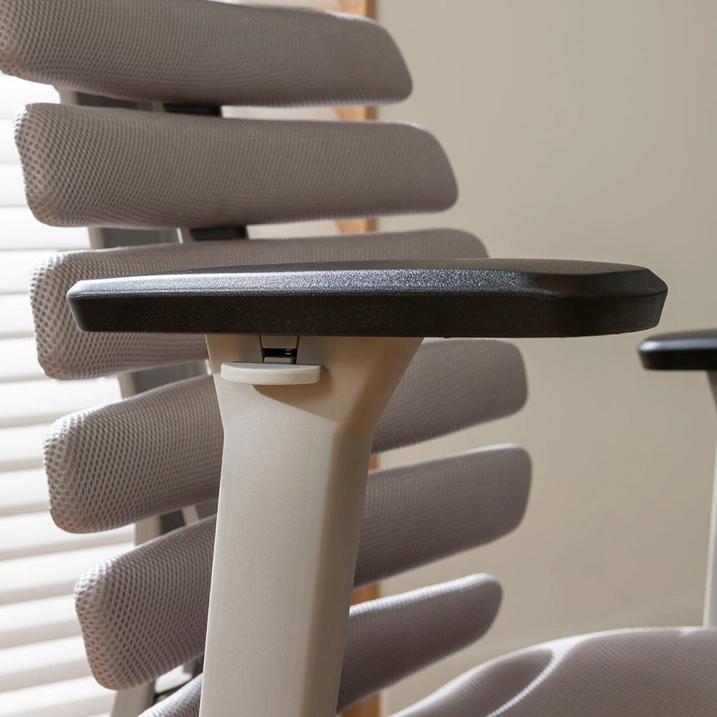 Chaise de bureau moderne Ergo en tissu gris